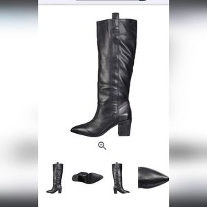 Charles David "Exhibit" Knee High Black Boots